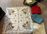 MISC. LOT OF TABLE CLOTHS - INCLUDING CHICKEN DESIGN