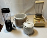 TWO BLENDERS & TWO SMALL CROCK POTS