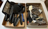 LOT OF SILVERWARE AND KITCHEN UTENSILS