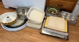 LARGE LOT OF CAKE PANS - CUTTING BOARDS - AND MORE