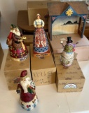 LOT OF (5) JIM SHORE HOLIDAY FIGURINES