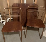 FOLDING TABLE AND TWO CHAIRS