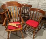 (3) WOODEN CHAIRS