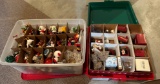 (2) TOTES FULL OF CHIRSTMAS TREE ORNAMENTS