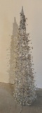 FOUR FOOT SPARKLY SILVER CHRISTMAS TREE