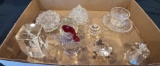 LOT OF PAPERWEIGHTS - CANDY DISHES - AND MORE