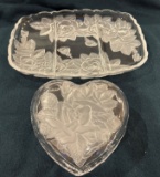 DECORATIVE RELISH TRAY & CANDY DISH