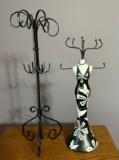 SET OF (2) JEWELRY STANDS