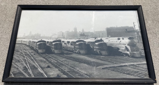 1938 NEW STREAM-LINE ON SANTA FE RAILROAD - REAL PHOTO