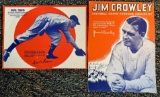 (2) Wheaties Cutouts Featuring Jim Crowley and Cecil Travis