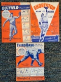 Wheaties Shortstop-Third Base-Outfield Cardboard Cutouts