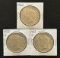 1922 P-D-S Peace Silver Dollars  --- Three Coin Set
