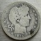 1914-S Barber Silver Quarter - Key Date!