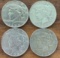 (4) US Peace Silver Dollars --- 1935 & 1935-S