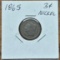 1865 United States Three Cent Nickel