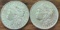 (2) 1897-S Morgan Silver Dollars