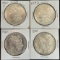 (4) Morgan Silver Dollars --- 1880-O, 1883, 1882, & 1888