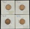 (4) Early US Indian Head Cents --- 1865, 1866, 1868, and 1870
