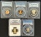 (5) United States Graded Proof Coins