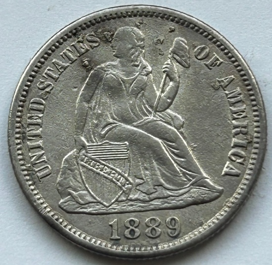 1889-S United Stated Seated Liberty Dime