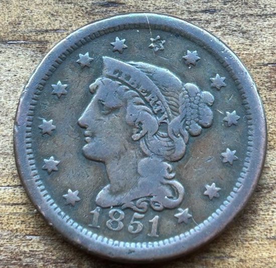 1851 United States Large Cent