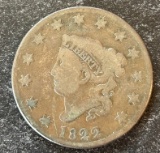 1822 United States Matron Coronet Head Large Cent