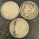 (3) Morgan Silver Dollars From 1884