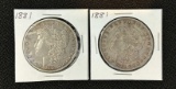 (2) 1881 Morgan Silver Dollars