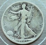 1921-S Walking Liberty Half Dollar - Key Date