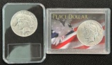 (2)1927-D Peace Silver Dollars