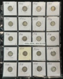 (20) Mercury Silver Dimes - From the 1930s