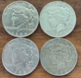 (4) US Peace Silver Dollars --- 1935 & 1935-S