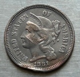 1881 United States Three Cent Nickel