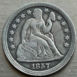 1857 United States Seated Liberty Dime