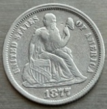 1877 United States Seated Liberty Dime