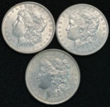 (3) Morgan Silver Dollars ---1887-O, 1889-S, and 1890