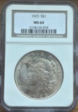 1923 Peace Silver Dollar - NGC MS64