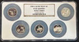 2004-S State Quarters Silver Proof Set - 5 Coins - NGC Ultra Cameo