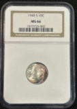 1949-S Silver Roosevelt Dime - NGC MS66