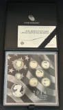 2014 US Mint Limited Edition Silver Proof Set - 8 Coin Set with Box & COA