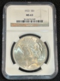 1923 Peace Silver Dollar - NGC MS63
