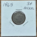 1865 United States Three Cent Nickel