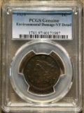 1838 United States Coronet Head Large Cent - PCGS VF Detail