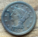1851 United States Braided Hair Large Cent