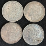 (4) Morgan Silver Dollars - 1889, 1890-O, 1890-S, and 1902