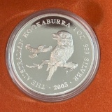 2003 Australian Kookaburra $1 Proof Coin - 1 Oz. Fine Silver