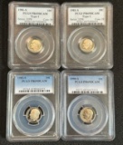 (4) Proof Roosevelt Dimes - All Graded PR69DCAM by PCGS