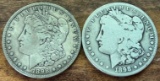 (2) 1898-S Morgan Silver Dollars