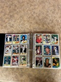 BINDER FULL OF BASEBALL CARDS - LARGE COLLECTION