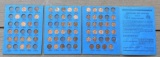 1909-1940 Lincoln Wheat Cent Album - Paritally Complete with 65 Coins
